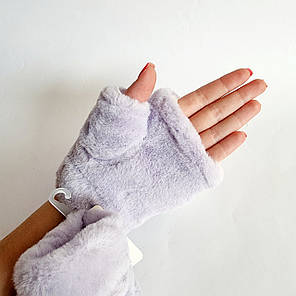 Дитячі рукавички рукавиці Єдинороги бузкові, фото 3