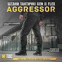 M-Tac брюки тактичні Aggressor Gen.II Flex Black, фото 4