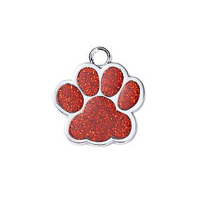 Адресник для кота Silver Paw Red 25x27 мм