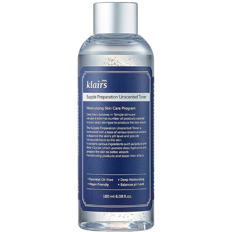 Пом'якшувальний тонер для обличчя Dear Klairs Supple Preparation Unscented Toner 180 мл