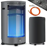 Інфрачервоний газовий обігрівач KESSER 4200W 41 x 73 x 46см сірий Німеччина