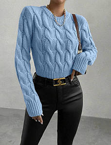 Светр AO403 Блакитний Oversize S-L