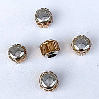 Намистини Шарм 6 шт 11х10 мм Колір Страз Коричневий