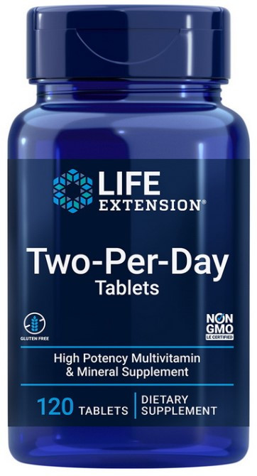 Мультивітамінний комплекс Life Extension Two-Per-Day Tablets 120 tab