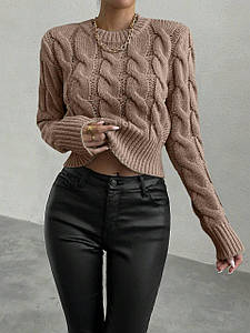 Светр AO403 Коричневий Oversize S-L