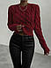 Светр AO403 Бордовий Oversize S-L, фото 3