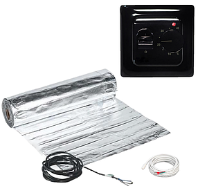 Алюмінієвий мат Mexell (2м2/300Вт) з терморегулятором Ecoset RTC 70.26