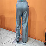 Брюки жіночі штани палаццо широкі прямі 44 сірі, фото 2