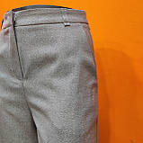 Брюки жіночі штани палаццо широкі прямі 44 сірі, фото 6