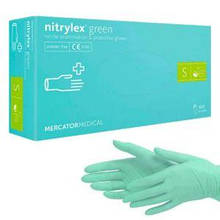 NITRYLEX Нітрилові рукавички салатові S (3,5 г), 100 шт.
