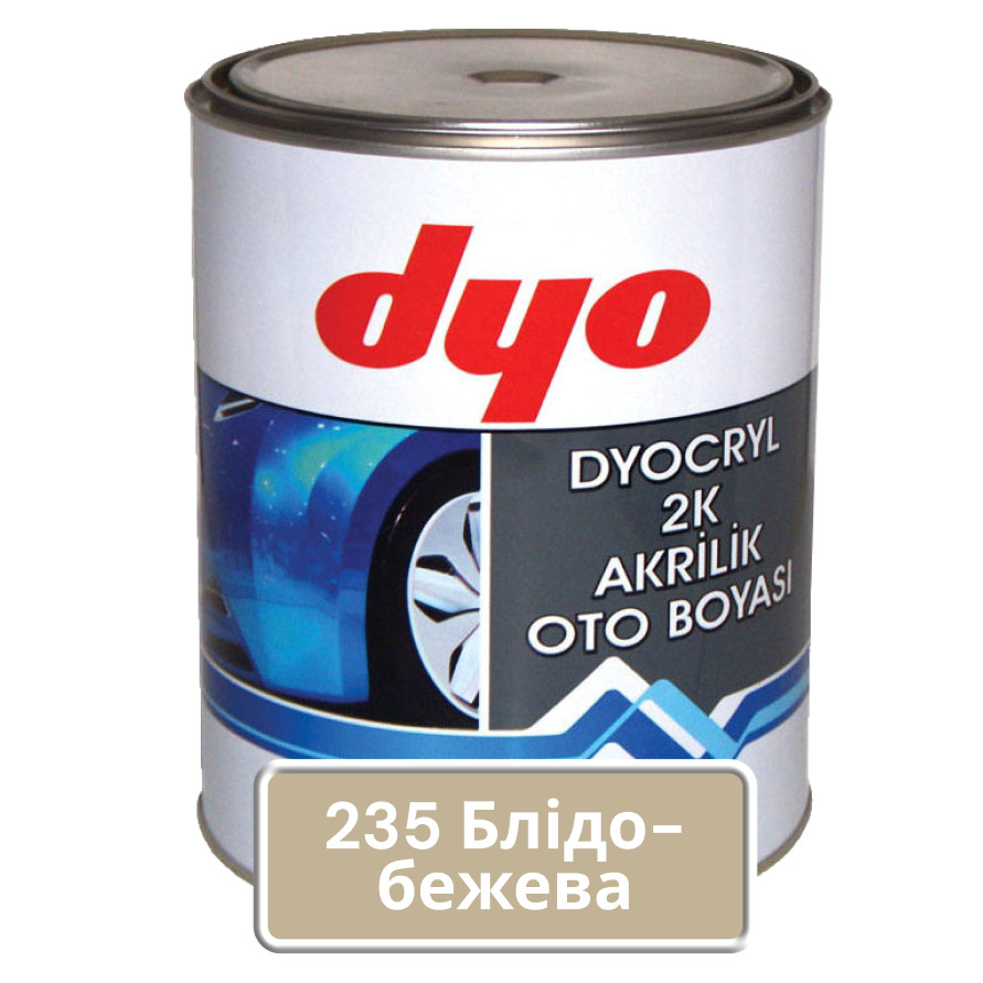 235 Блідно-бежева Акрилова авто фарба DYO 1 л (без затвердника), фото 1