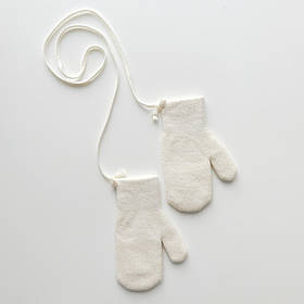 Рукавички зимові з вовною мериноса (0 - 12 місяців) ДоРечі Молочний