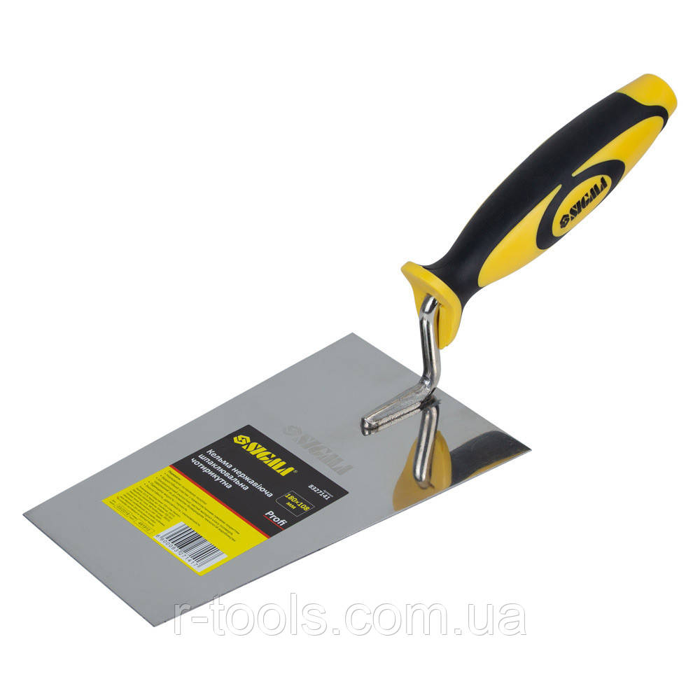 Кельма неіржавка шпаклювальна чотирикутна Profi 180×108мм Sigma 8327141