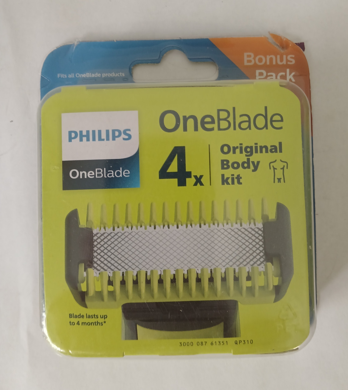 Касети для гоління чоловічі Philips OneBlade Body kit 4 шт.