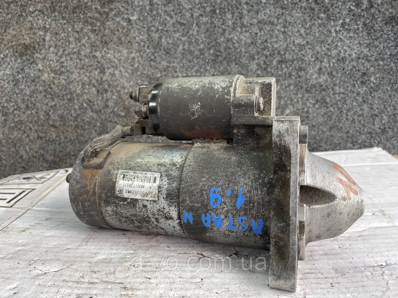 Стартер для Opel Vectra C, Zafira B, Astra G, 1.9 CDTI, FGP55352882, M001T30171, 10зуб, фото 1