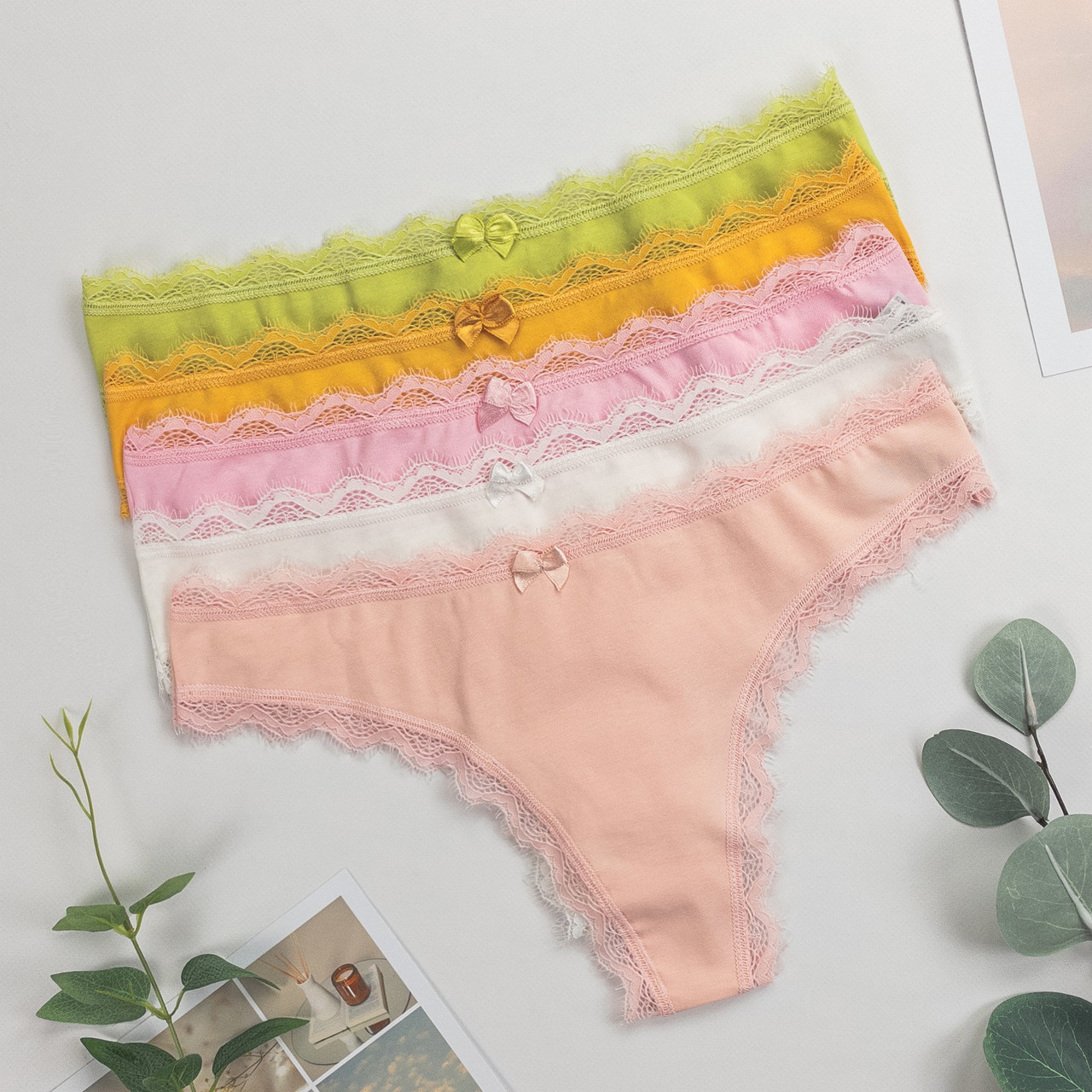 Труси-стрінги жіночі Nicoletta Туреччина M, L, XL | 5 шт.