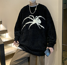 Светр оверсайз Spider чорний