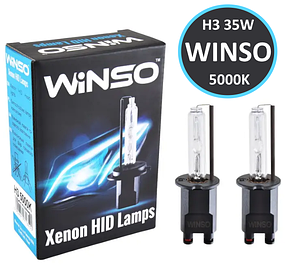 Комплект автомобільних ксенонових ламп WINSO H3 5000K 35W  2шт