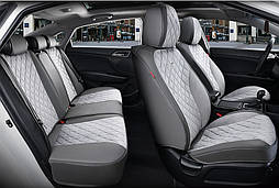 Чохли 5D Elegant Sorrento на передні та задні сидіння автомобіля EL 700 153 сірого кольору