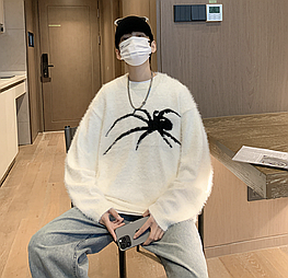 Светр оверсайз Spider білий
