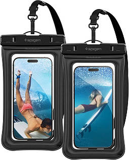 Водонепроникний чохол Spigen універсальний (2шт) Aqua Shield Waterproof А610, Black (AMP04527)