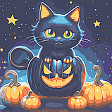 Картина по номерах зі світлодіодною підсвіткою для дітей Riviera Blanca Няв з гарбуза 25x25 см (ГР1-021), фото 2