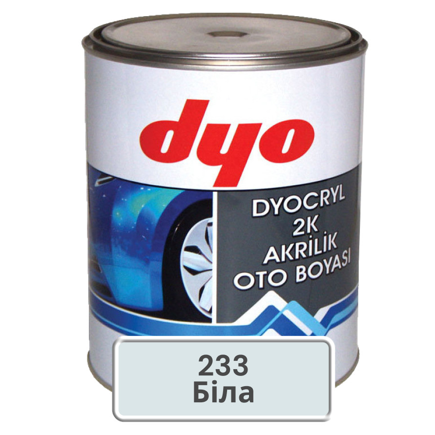 233 Біла Акрилова фарба DYO 1.3 кг (без затвердника), фото 1