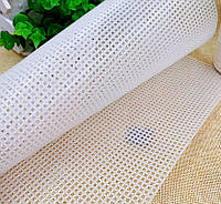 Канва пластикова для вишивки, велика клітинка, 50х33 см, біла