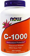 Вітамін С NOW Foods C-1000 with rose hips 250 таб