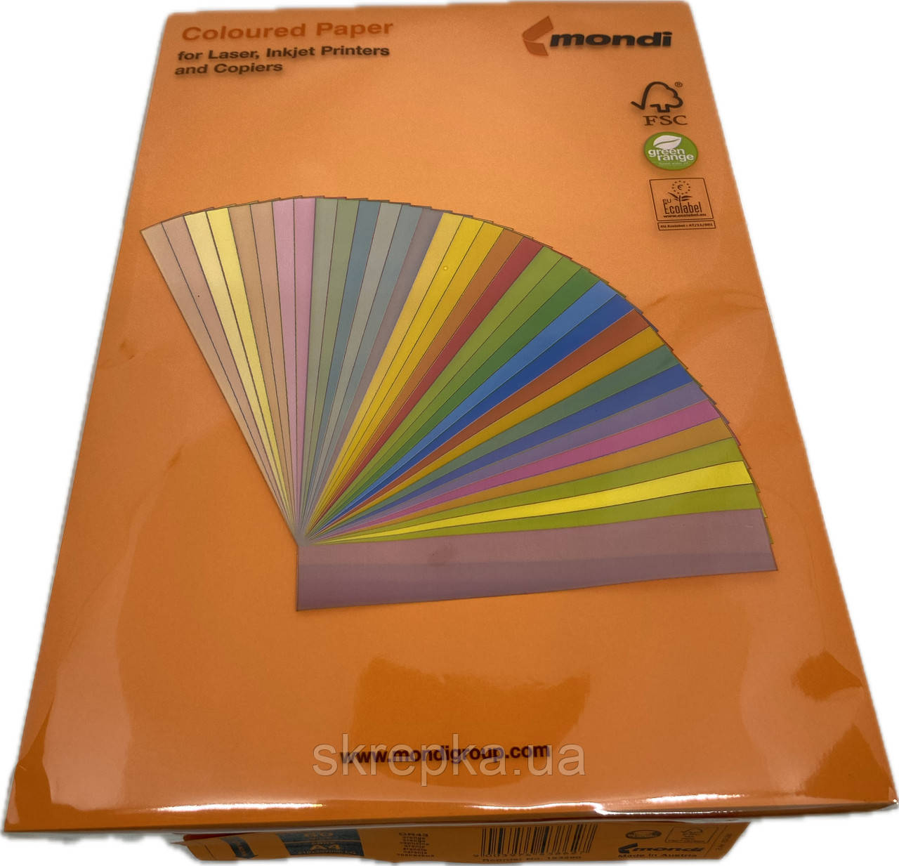 Папір кольоровий INTENSIVE помаранчева 500 л. А4 80 г/м² Mondi OR 43