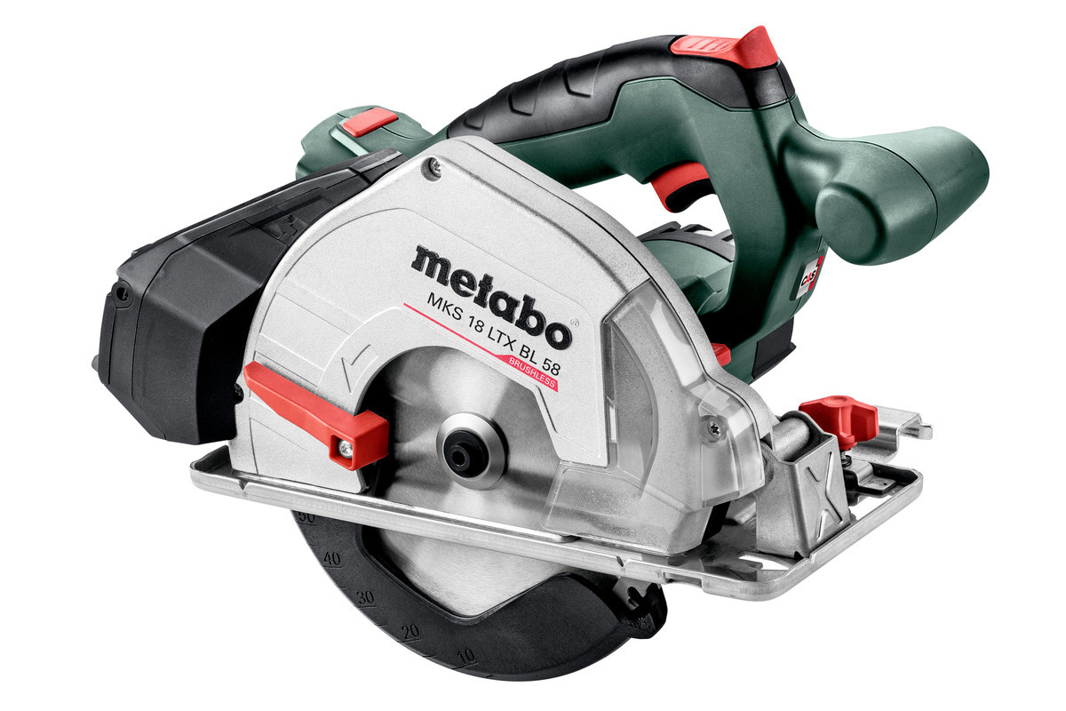 Акумуляторна ручна дискова пила по металу Metabo MKS 18 LTX BL 58 (без акум.), фото 1
