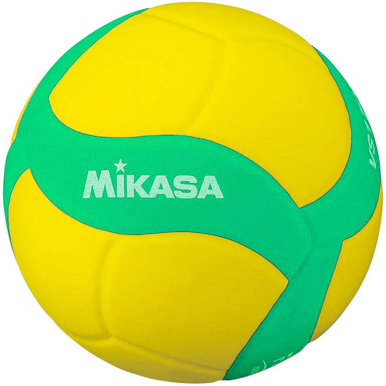 Волейбольний м'яч Mikasa VS160W Green Soft Kids Зелений (розмір 4, полегшений до 12 років),