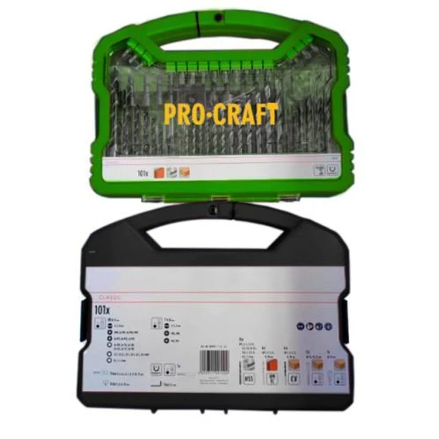 Набір свердл та біт Procraft DBS101 (101 од.)
