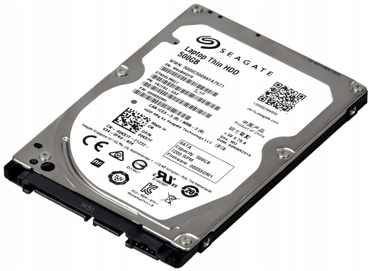 Купить Жесткий диск Seagate Laptop Thin HDD 500Gb 7200rpm 32MB 6Gb