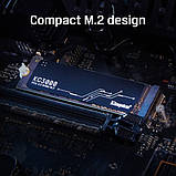 Накопичувач SSD 512 GB Kingston KC3000 M.2 2280 PCIe 4.0 x4 NVMe 3D TLC (SKC3000S/512G) M.2 2280 DS, фото 11
