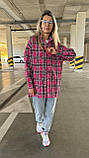 Стильна жіноча сорочка кардиган у клітину Тканина: кашемір Туреччина  Розміри 42-44, 46-48, 50-52, фото 7