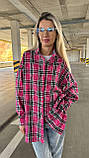 Стильна жіноча сорочка кардиган у клітину Тканина: кашемір Туреччина  Розміри 42-44, 46-48, 50-52, фото 5