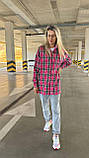Стильна жіноча сорочка кардиган у клітину Тканина: кашемір Туреччина  Розміри 42-44, 46-48, 50-52, фото 6