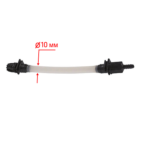 Шланг ø10 мм (sekobril/silicone) зі зворотним клапаном для насоса-дозатора Microdos MP3-T, фото 1