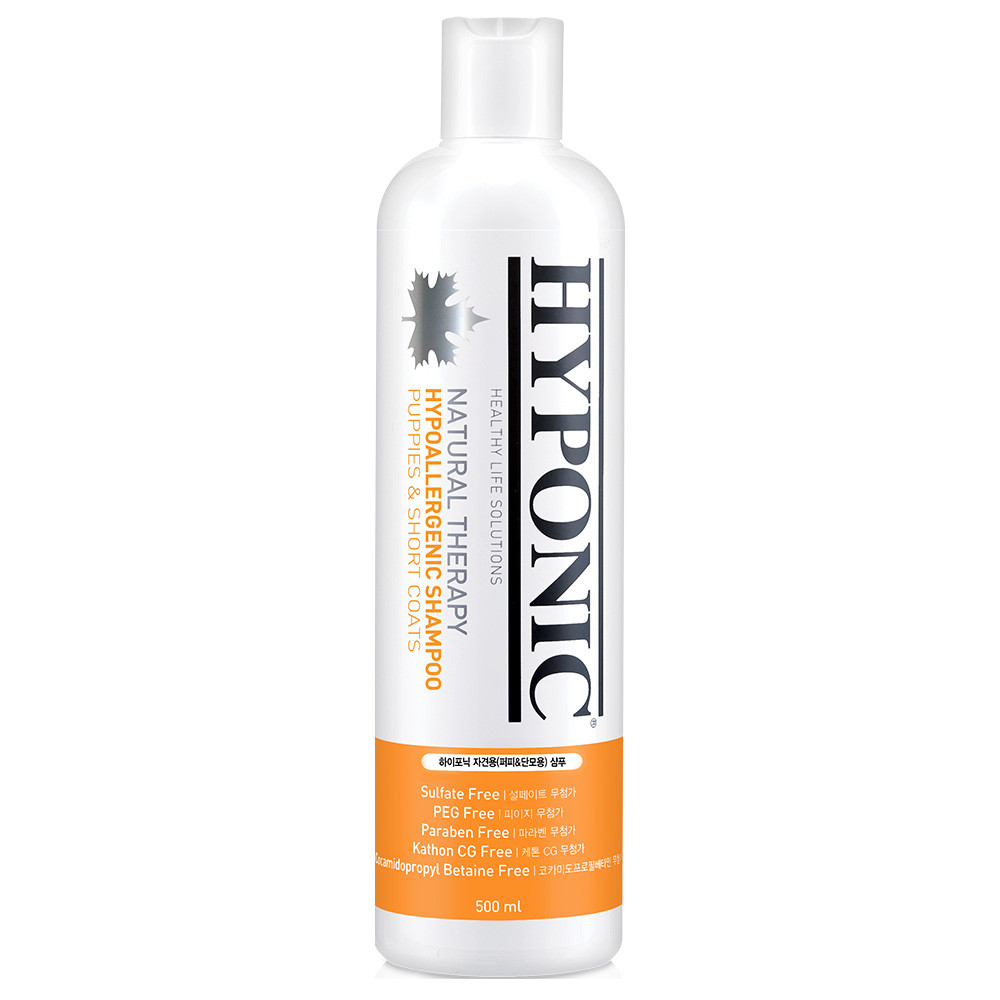 Гіпоалергенний шампунь для цуценят та короткошерстих собак Hyponic Hypoallergenic 500 мл, фото 1