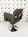 Перукарське крісло ГІДРАВЛІКА + ДИСК для клієнтів перукаря Silver VM871, фото 9