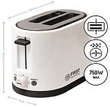 Тостер First FA-5368-3 Пластик DS, фото 3