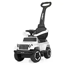 Каталка толокар 2в1 з батьківською ручкою Jeep Wrangler M 4288-1 (музика, світло)
