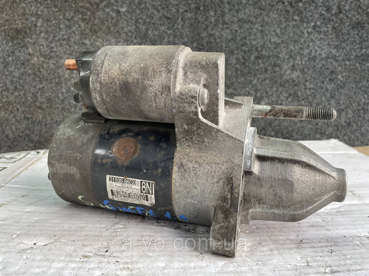 Стартер для Suzuki Swift, SX4, 1.3, 1.6, M002T46781ZE, 31100-86G0, 31100-86G00, 8зуб, фото 1