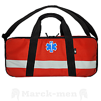 Сумка для медичного кисневого балона, з фіксаторами. Червона. Оксфорд ПВХ. М676