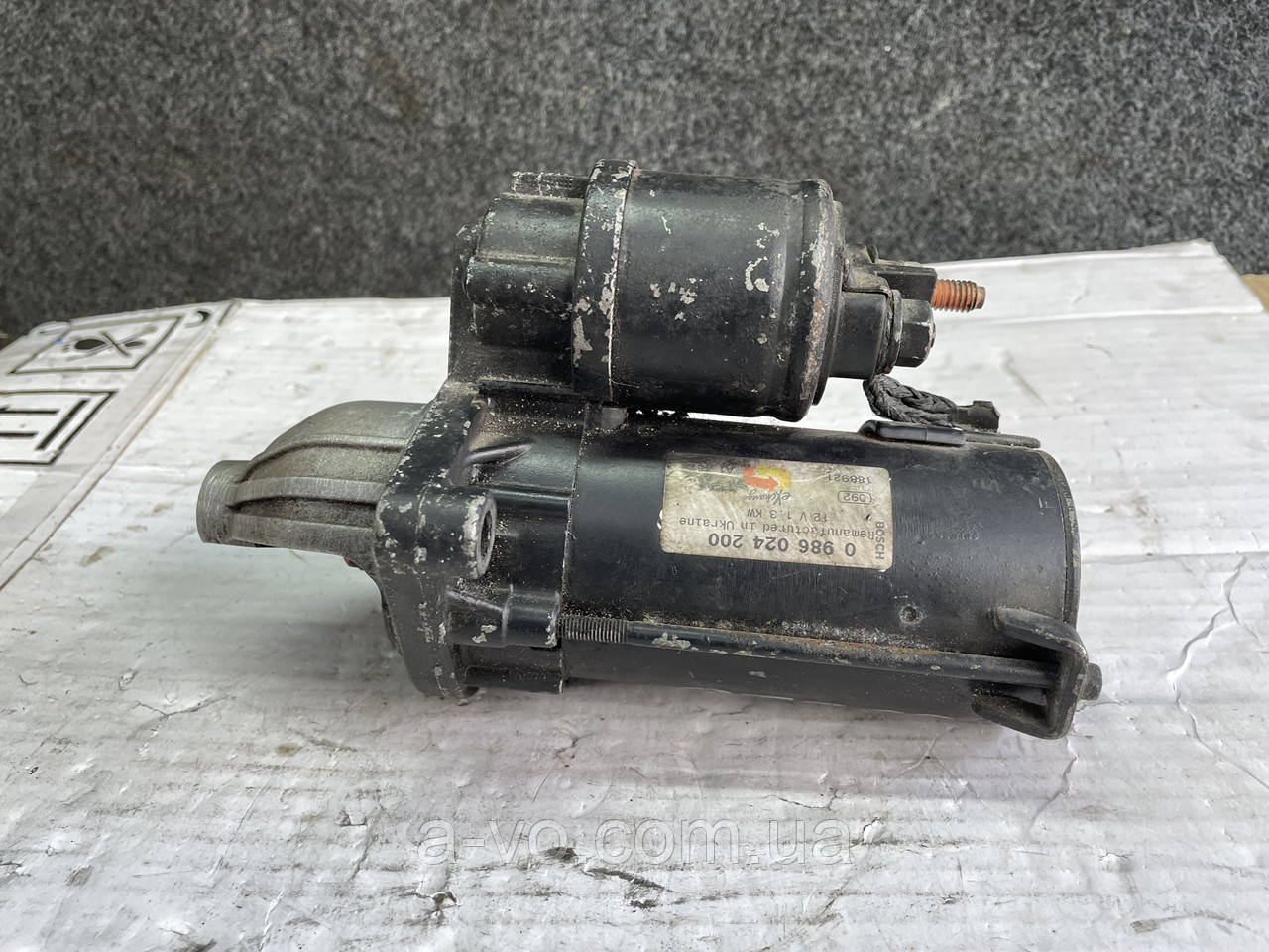 Стартер для Fiat Fiorino 3, Punto, Panda, Peugeot Bipper, 1.3HDI, 0986024200, 9зуб, фото 1
