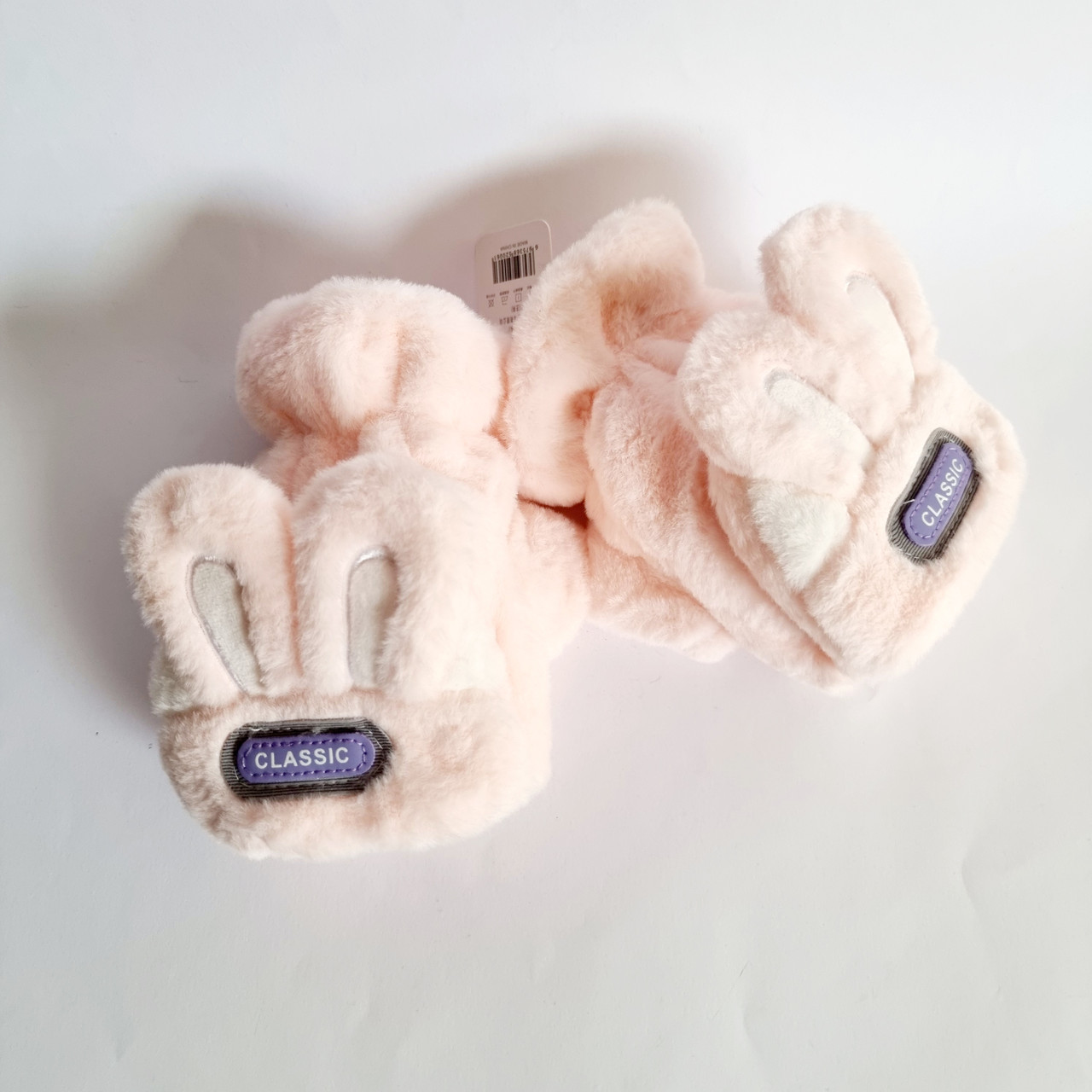 Дитячі рукавички рукавиці Вушка Зайчика рожеві