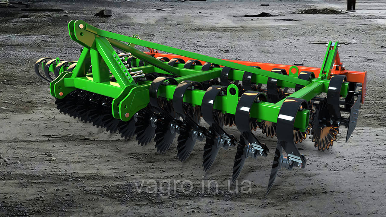 Борона Дискова Навісна БДА-3 ШАРК на Пружинної Стійки Ark Group (Арк-Груп)