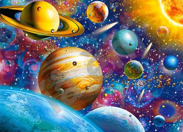 Пазли Castorland на 100 елементів (40 х 29 см) Подорож Сонячною системою