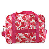 Сумка(ручна поклажа) Польща серце біла 40х30х20см/24л/0.5кг/Fly 0234, фото 3